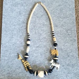 Vintage wooden necklace